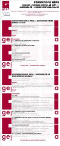 Formations GEPA fin 2014