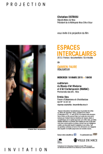 Projection "Espaces intercalaires", 18.03.2015